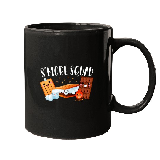 Smore Squad Kawaii Smores Marshmallows Chocolate Camping 2 Mugs