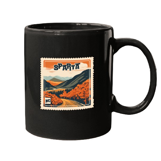 Sparta NC Mountain Sparta NC Travel Hiking Vacation Mugs