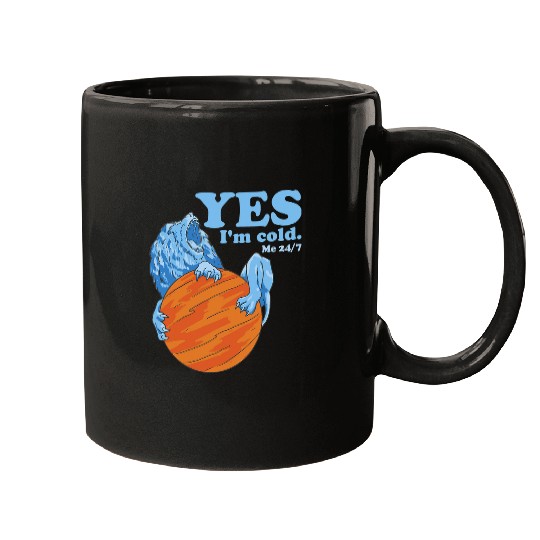 Lion Pet Yes Im Cold Me 24 7 Always Cold Funny Lion Freezing Mugs