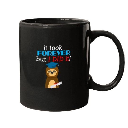 Sloth Pet Graduation Class of Grad High School Mugs