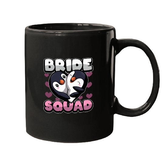 Penguin Pet Bachelorette Bride Squad Bridal Shower Team Bride Penguin Mugs