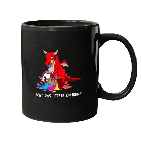Dragon Pet How The Last Dragon Eats Unicorns 3 Mugs