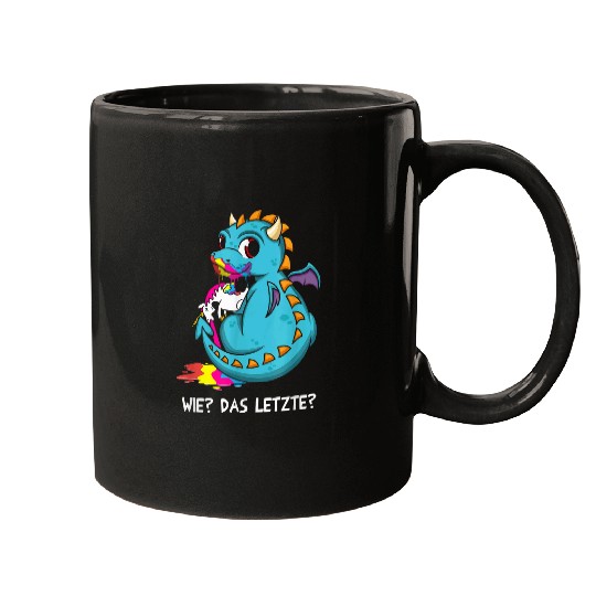 Dragon Pet How The Last Dragon Eats Unicorn Mugs