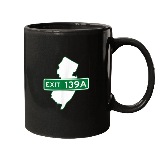 New Jersey NJ GSP Garden State Parkway Exit Sign 139A Mugs