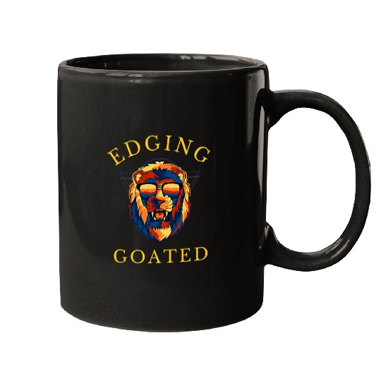 Lion Pet Edging Goated Sigma Lion Ironic Brainrot Meme 7 Mugs