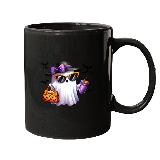 Coffee Fun ghosts Pumpkin Boojee Coffee Spooky Season Halloween Mugs