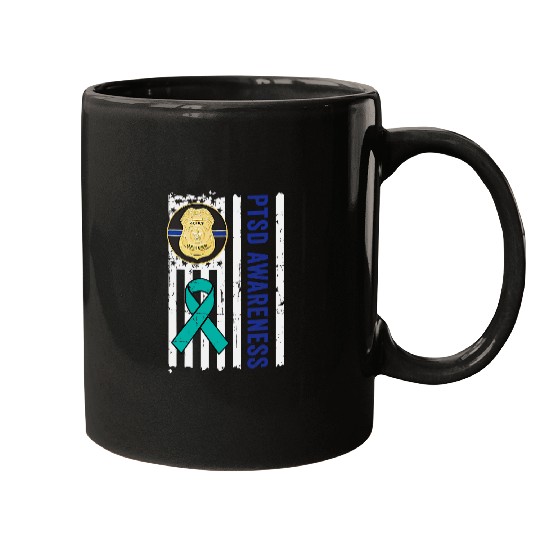 Police PTSD Awareness Law Enforcement Mental Health Support 9 Mugs