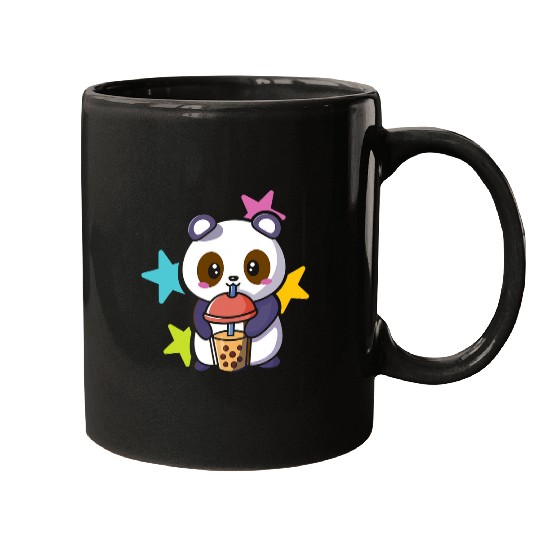 Panda Pet Drinking Boba Pearl Milk Tea Bubble Tea Mugs
