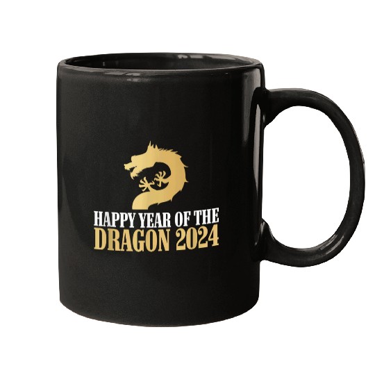 Dragon Pet Happy Year of Dragon Chinese New Year Lunar New Year Mugs