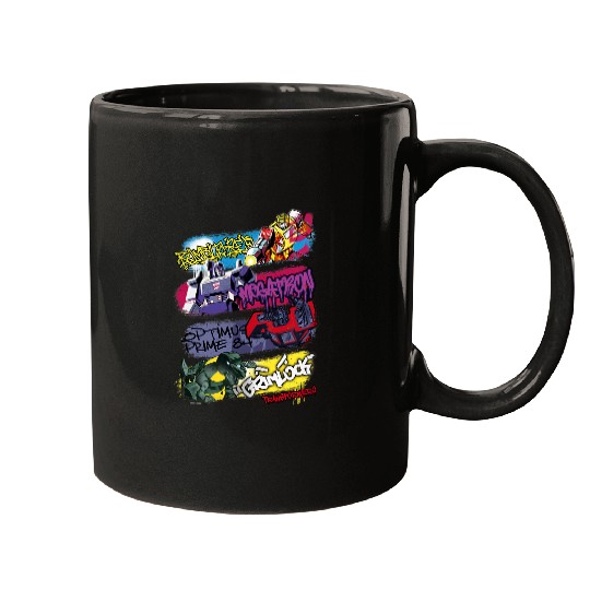 Transformers Classic Characters Graffiti Panels Mashup Mugs