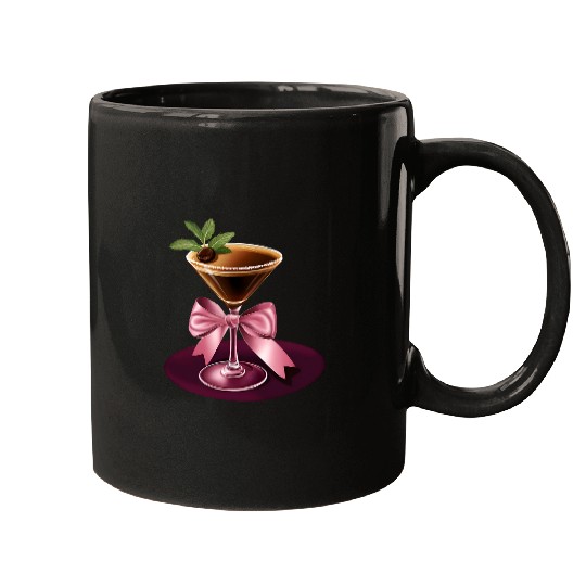 Coffee Fun Tini Time Espresso Martini Tasty Vodka Coffee Liquor Cream Mugs