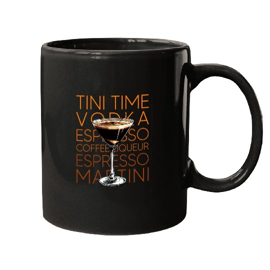 Coffee Fun Tini Time Vodka Espresso Coffee Liqueur Espresso Martini Mugs