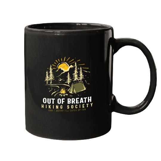 Out of breath hiking society 6 Mugs