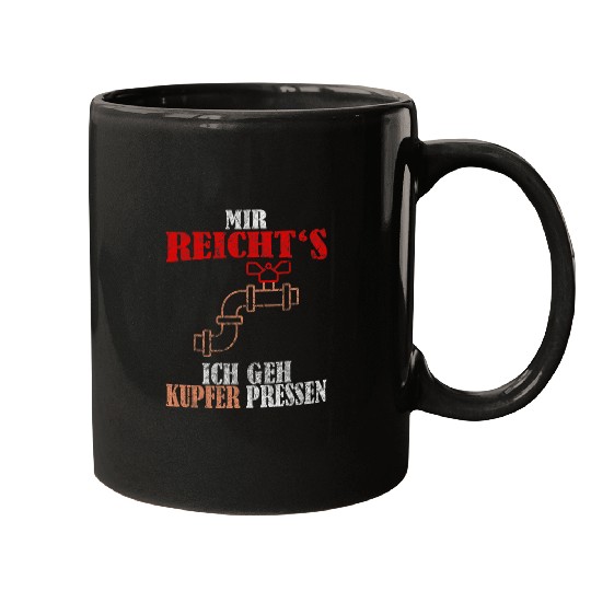 Plumbers Job Installer I Go Copper Press Plumber Mugs