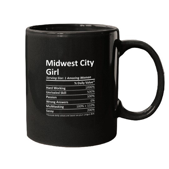 MIDWEST CITY GIRL OK OKLAHOMA Funny City homes Roots USA Gift Mugs