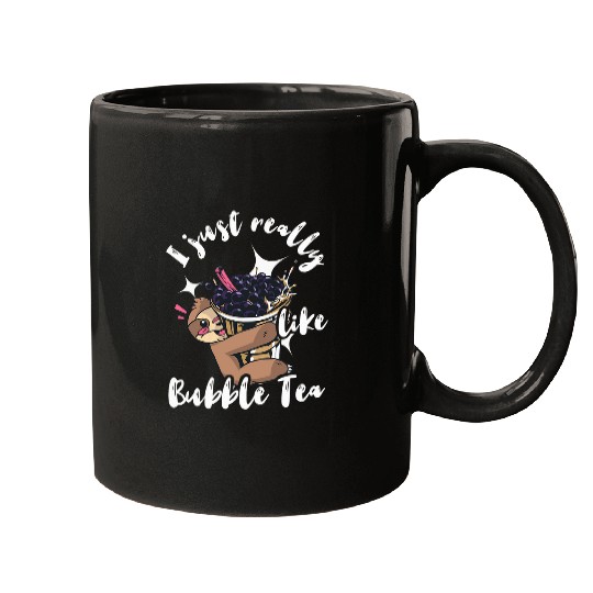 Sloth Pet Bubble Tea Sweet Sloth Tapioca Pearl Boba Tea Drink Lover Mugs