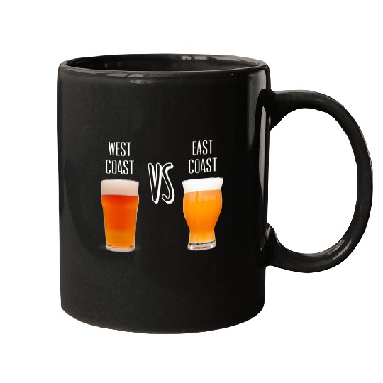 Beer Fun West Coast VS East Coast Craft Beer IPA Design Mugs