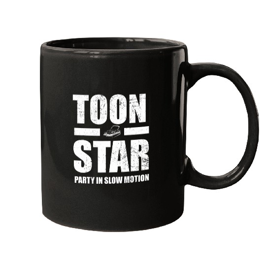 Pontoon Fun Corn Star vintages Retro Lake Boating Mugs