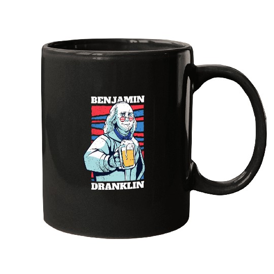 Beer Fun Ben Franklin Drinking Beer Benjamin Dranklin Mugs