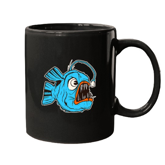 Fishing Deep Sea Fishing Lantern Fishing Fisher Mugs