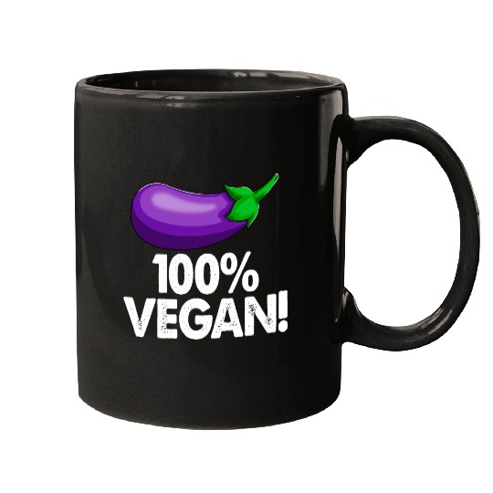 Lacrosse Gift 100 Vegan  s Funny Eggplant Vegetable Tees Women Foodie Mugs