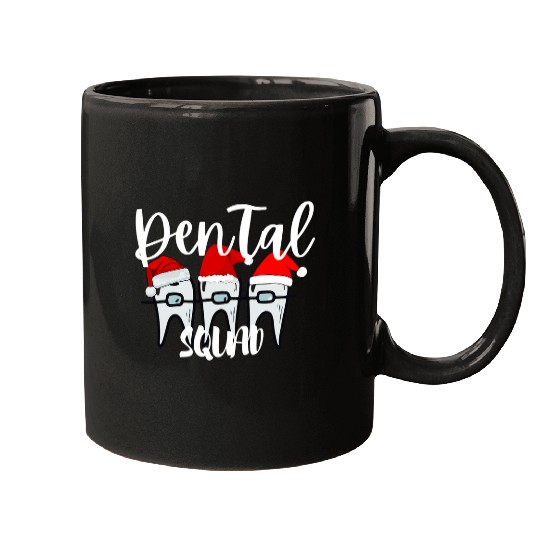 Christmas Dental Squad dentists Orthodontics Party Mugs