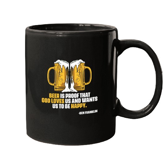 Beer Fun Ben Franklin Quote Beer Ale IPA Lover Craft Brewer 7 Mugs