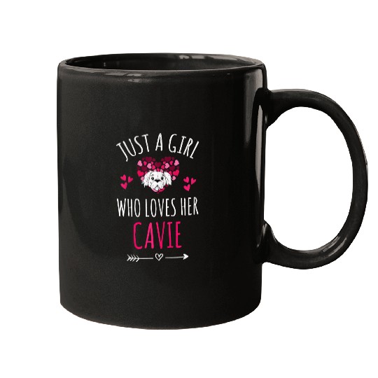 a girl who loves her cavie cavalier king charles spaniel Mugs
