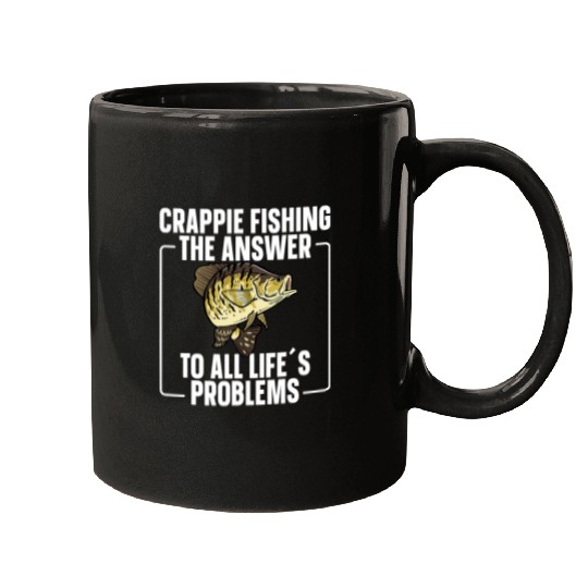 Fishing Crappie Fisherman Crappie Fishing Funny Crappie Fish Fisher Mugs