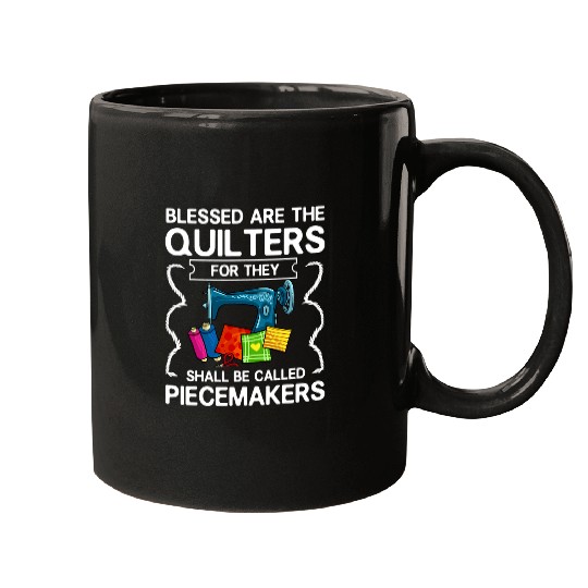 Sewing Machine Patchwork Quilt Quilter Mugs
