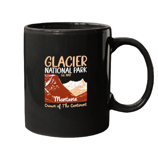 Lacrosse Gift Glacier National Park   Hiking Montana Moose Outdoor Mugs