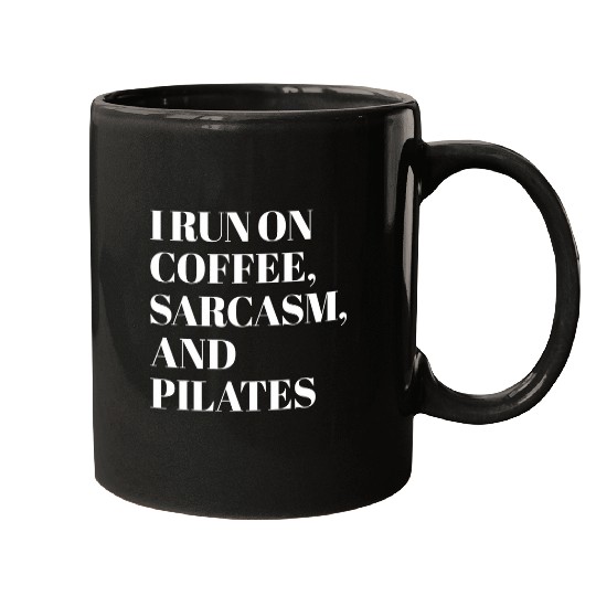 Coffee Fun Run On Coffee Satire And Pilates Mugs