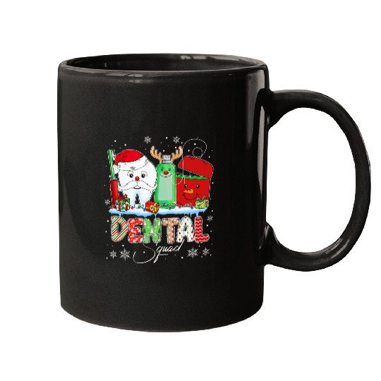 Christmas Dental Squad Dental Assistant Santa Hat Xmas Mugs