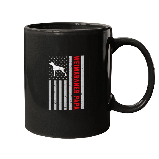 From Dog American Flag Weimaraner Papa Pet Weim Dog Dad Mugs