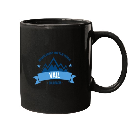 Skiing Ski Vail Colorado Skiing Resort Vacation T Snowboarding Mugs