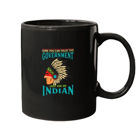 Ask An Indian native american indian Head Dress Mugs
