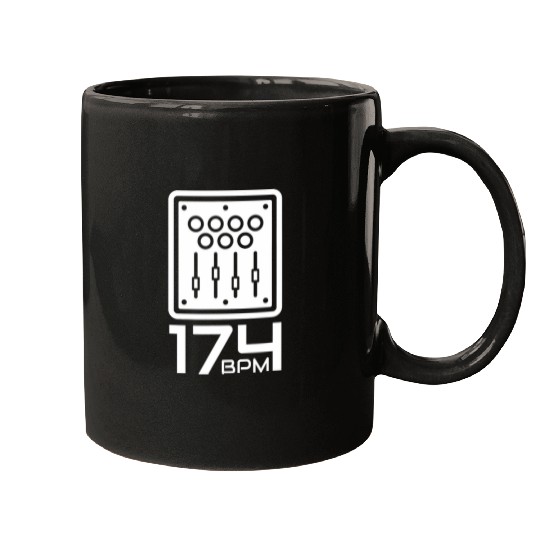 174 BPM Music DJ Mixer Techno Hardstyle Junglist DnB Mugs
