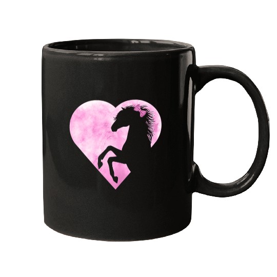 Horse Lover 2girls 2women who loves horses valentines Mugs