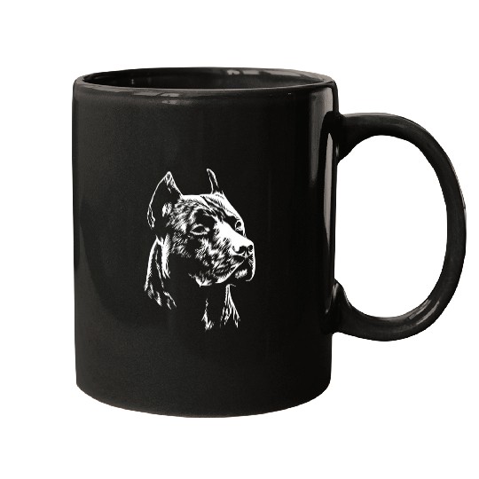 Bully Portrait Dog Owner My Pitbull is my bests friend Pitbull Dog Mugs