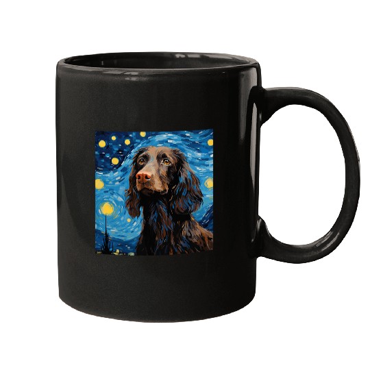 Boykin Spaniel Starry Night For Dog Mom Dog Dad 4 Mugs