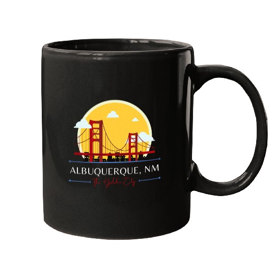 Albuquerque NM GoldenGate Bridge Bad Geography Stupid Humor Mugs