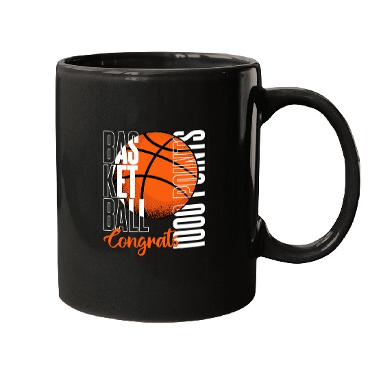 1000 Points Basketball Scorer High School Basketball Player 26 Mugs