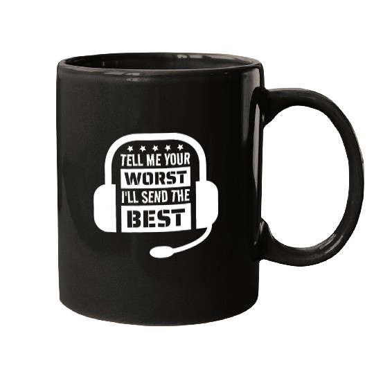 vintages 911 Dispatch Emergency Dispatcher Tell Me Your Worst Mugs