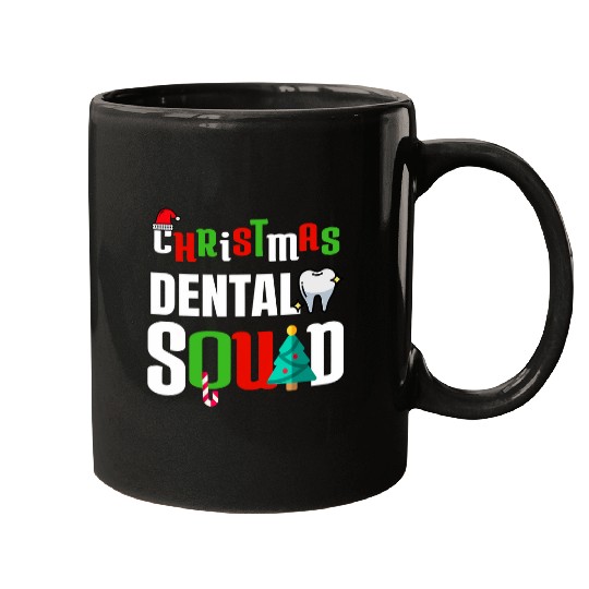 Christmas Dental Squad xmass Dental Hygienist dentists Unisex Mugs
