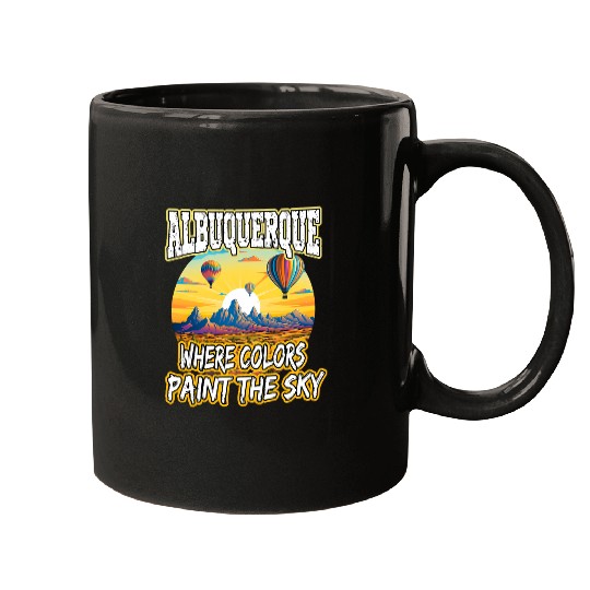 Albuquerque Balloon New Mexico Hot Air Balloon 2 Mugs