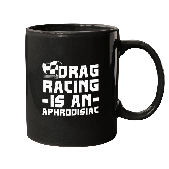 Drag Racing Race Car Racer Dragster Turbo Speeding 26 Mugs
