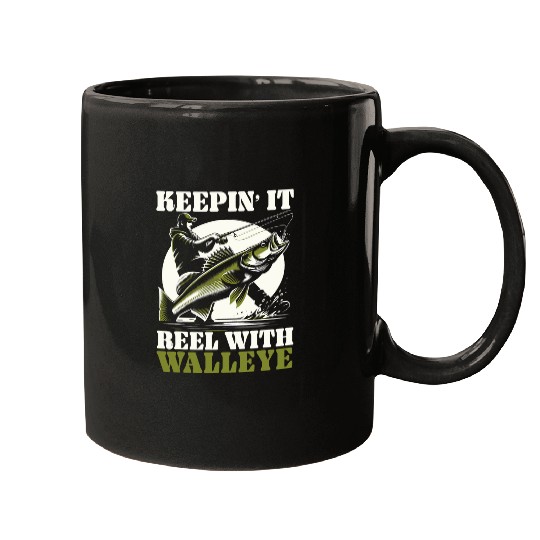 Walleye Fishing Fish Catcher Fisher Fisherman 1 Mugs