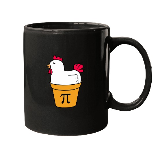 Funny Math Chicken Pot Pi Chicken Pot Pie Mugs