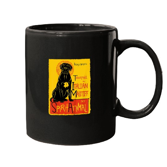 Cute Italian Mastiff Dog Art Cane Corso Gift Mugs