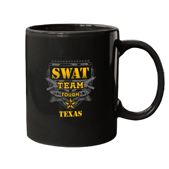 Texas Police SWAT Team State Off Duty Officer Mugs